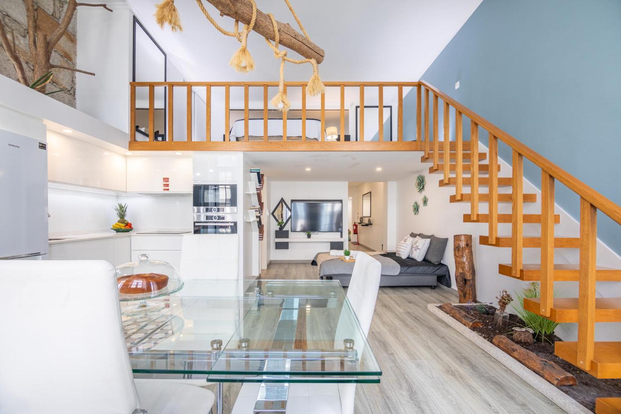 Appartement Deluxe Spacious Flats W Mezzanine By Host Wise à OOporto Chambre photo